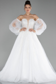 Hochzeitskleider Lang Weiß ABU4236