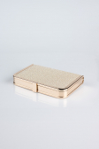Kästchen-Tasche Glitzernd Gold KC121