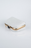 Abendtasche Glitzernd Silber KC128