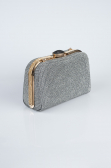 Abendtasche Glitzernd Platin KC128
