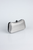 Abendtasche Laserschnitt Platin KC249