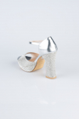 Party-Schuhe Steinbesetzt Silber MJ2228