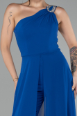 Sächsischblau Partykleid Chiffon Lang ABT116