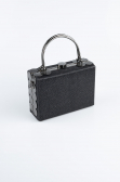 Abendtasche Glitzernd Schwarz KC161