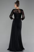 Abendkleid Lang Chiffon Schwarz ABU4293