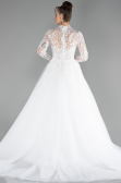 Hochzeitskleider Lang Weiß ABU4290