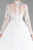 Hochzeitskleider Lang Weiß ABU4290