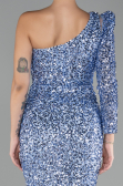 Abendkleid Lang Indigo ABU4302