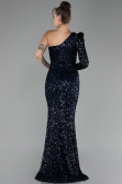 Abendkleid Lang Marineblau ABU4302