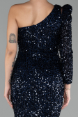 Abendkleid Lang Marineblau ABU4302