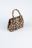 Abendtasche Leder Leopard KC165