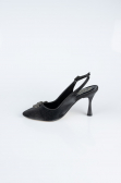 Party-Schuhe Laserschnitt Schwarz MJ4101