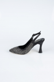Stiletto Steinbesetzt Schwarz MJ4103