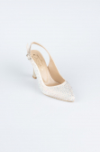 Stiletto Steinbesetzt Hautfarben MJ4103