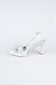 Party-Schuhe Satin Silber MJS4100