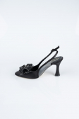 Party-Schuhe Satin Schwarz MJS4100