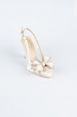 Party-Schuhe Satin Hautfarben MJS4100