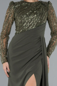Abendkleid Lang Khaki ABU4310