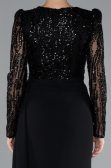 Abendkleid Lang Schwarz ABU4310