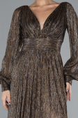 Abendkleid Lang Kupfer ABU2905