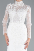 Hochzeitskleider Lang Weiß ABU4342