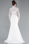 Hochzeitskleider Lang Weiß ABU4342