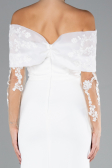 Abendkleid Lang Weiß ABU4343