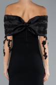 Abendkleid Lang Schwarz ABU4343