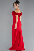 Abendkleid im Meerjungfrau-Stil Lang Rot ABU4335