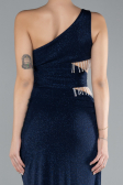 Abendkleid Lang Marineblau ABU3702