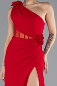 Abendkleid im Meerjungfrau-Stil Lang Rot ABU4381