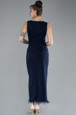 Partykleid Midi Marineblau ABK2169