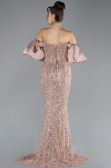 Kupfer Abendkleid Im Meerjungfrau-Stil Lang ABU4308