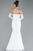 Abendkleid Lang Weiß ABU4398