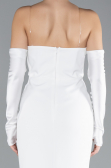 Abendkleid Lang Weiß ABU4398