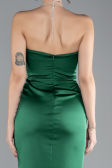 Partykleid Mini Satin Smaragdgrün ABK2175