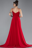 Abschlusskleid Lang Chiffon Rot ABU4412