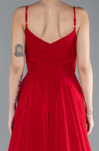 Abschlusskleid Lang Chiffon Rot ABU4412