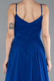Abschlusskleid Lang Chiffon Sächsischblau ABU4412