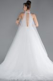 Brautkleid in Großen Größen Lang Weiß ABU4488