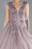 Designer Abendkleid Lang Altrosa ABU4433