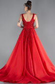 Designer Verlobungskleid Lang Rot ABU4436
