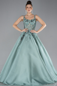 Designer Abendkleid Lang Minzgrün ABU4447
