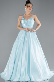 Designer Abendkleid Lang Satin Minzgrün ABU4448