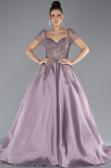 Designer Abendkleid Lang Lavendel ABU4449
