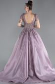 Designer Abendkleid Lang Lavendel ABU4449