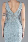 Abendkleid im Meerjungfrau-Stil Lang Guipure Spitze Minzgrün ABU4493