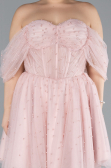 Puder Brautkleid In Übergröße Mini ABK2110
