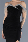 Abendkleid Lang Schwarz ABU4553