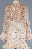 Partykleid Kurz Schuppig Gold ABK2202